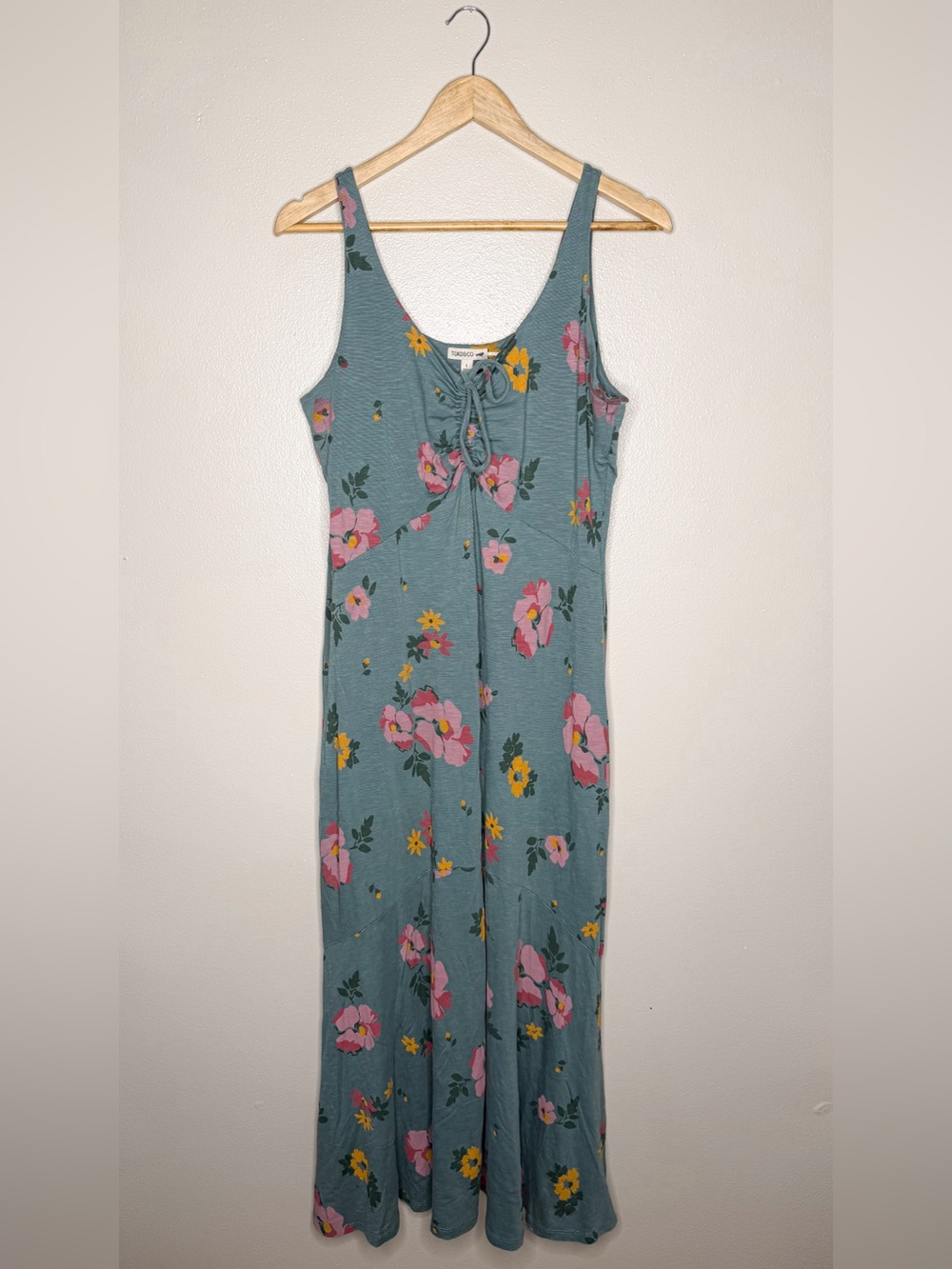 Toad & Co | Verona Sleeveless Midi Dress Ruched Floral Tencel Organic Cotton - Picture 2 of 13